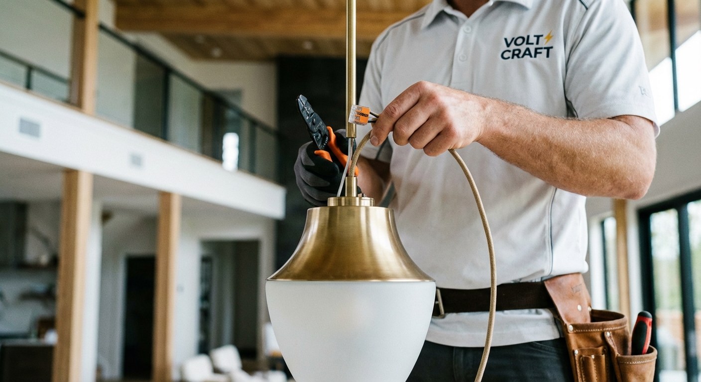 Professional lighting installation in a modern home